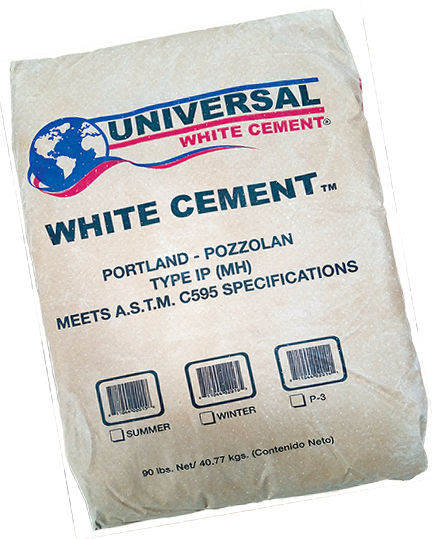 Bag of Universal WHite Cement with Pozzolans