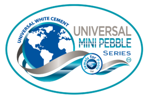 Finest Finish Universal Mini Pebble with Jewels for Pools Glass logo aqua and grey with oval background