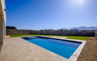 Finest Finish Sparkle Quartz Laguna pool with view