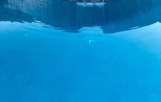 Sparkle Quartz Spa water feature with blue tile finish