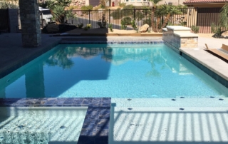Sparkle Quartz White swimming pool and spa