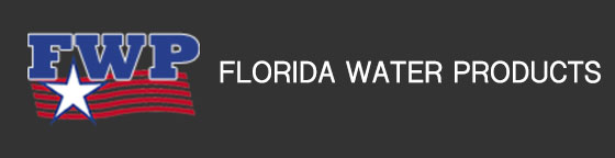 Florida Water Products logo - white star/red waves