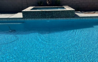 Finest Finish Sparkle Quartz Lakeside spa with pool