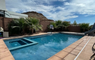 Finest Finish Sparkle Quartz Laguna pool with decking