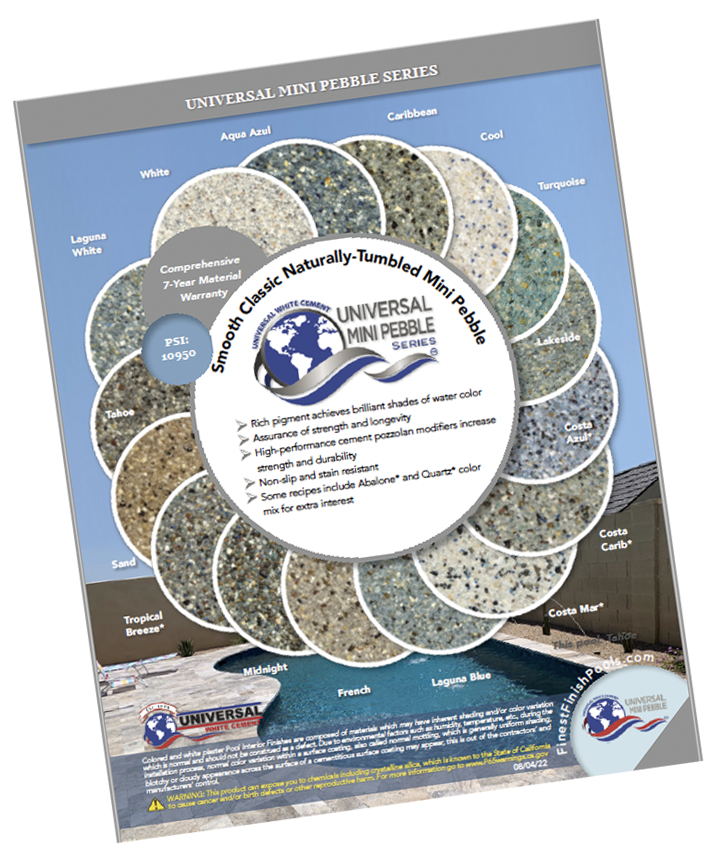Finest Finish Universal Mini Pebble without JFP brochure cover