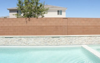 Finest Finish Sparkle Quartz Kool pool with white stone finish wall