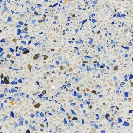 Smooth, eluvial stone, polished texture with Jewels For Pool Glass & abalone