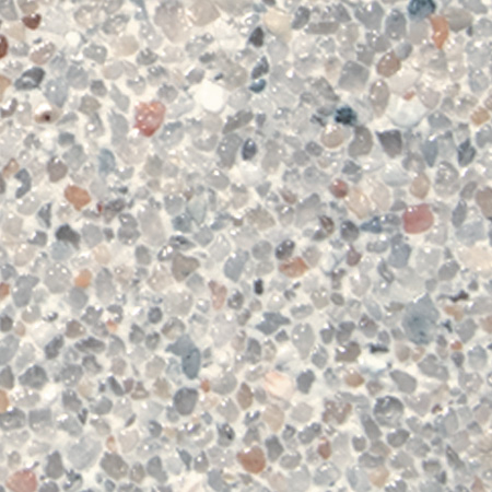 Universal Mini Pebble - natural tumbled mini pebble aggregates with glass and abalone shell