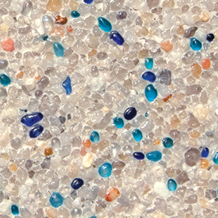 Universal Mini Pebble with 20% Pebble Radiance Glass sample