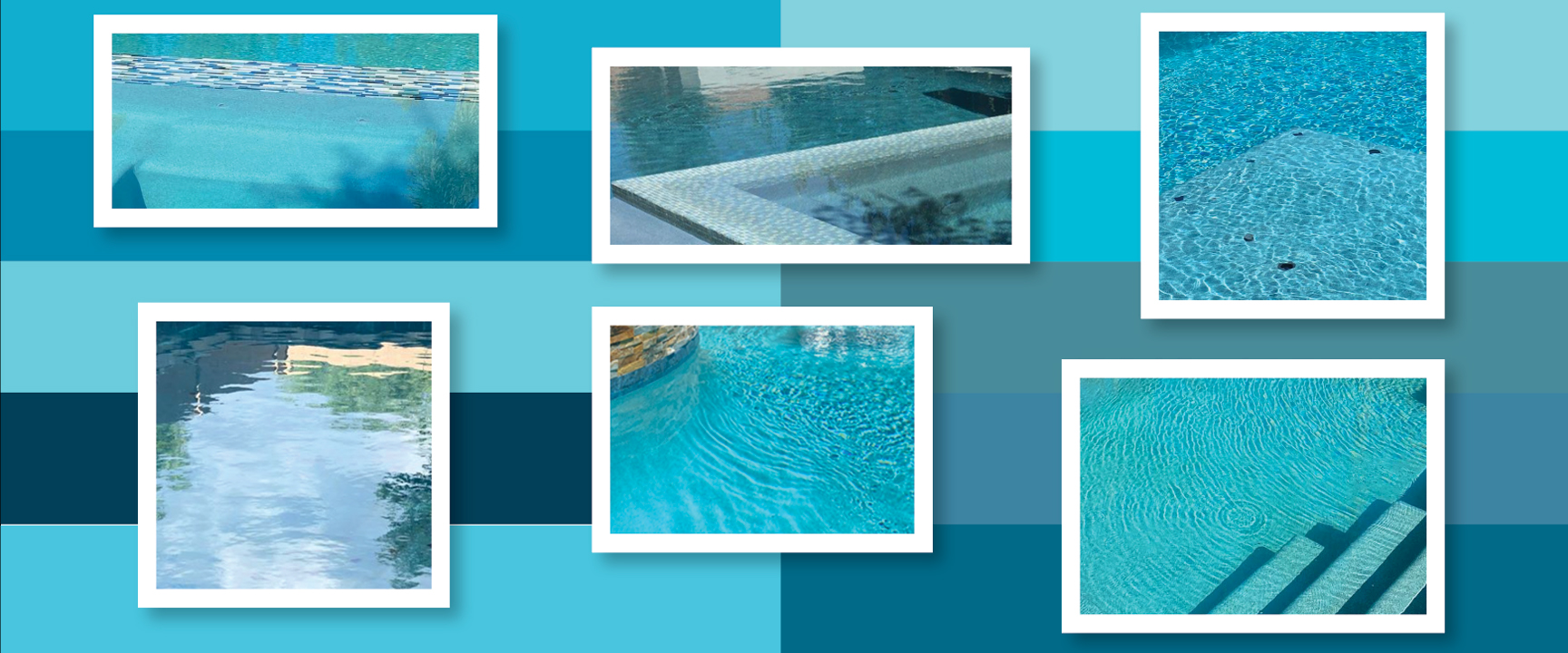 Aqua Blue shades of swimming pool water color