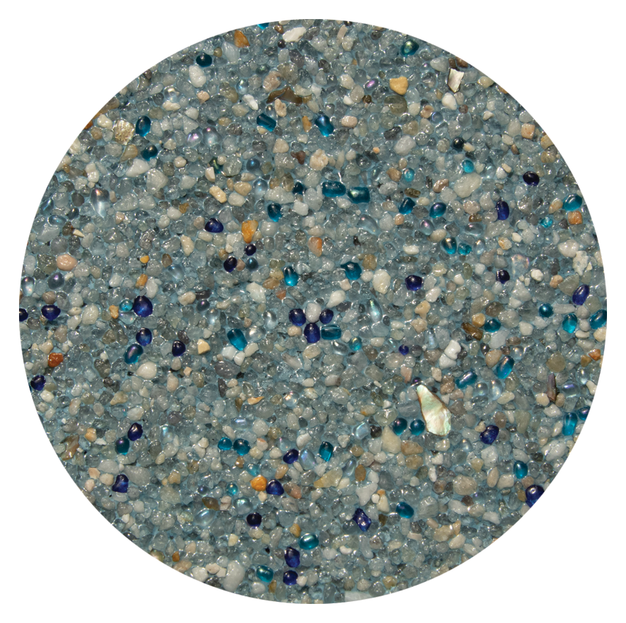 UMP w Pebble Radiance glass – Laguna
